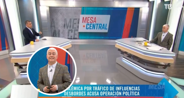 Iván Valenzuela junto a Mario Desbordes en entrevista para Mesa Central