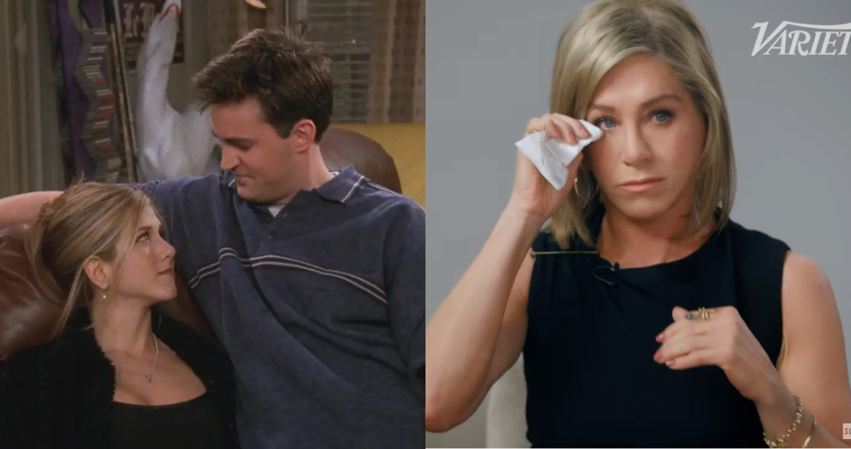 Jennifer Aniston se emociona hasta las lágrimas al recordar a Matthew Perry en entrevista: “Lo siento”