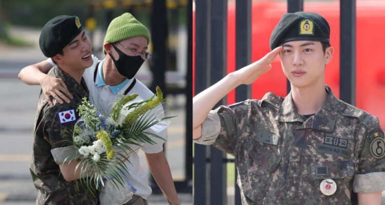 Jin de BTS ya terminó el servicio militar surcoreano: compañeros del grupo lo esperaron a la salida