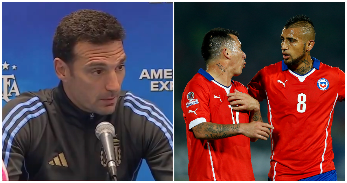 Lionel Scaloni Arturo Vidal Gary Medel