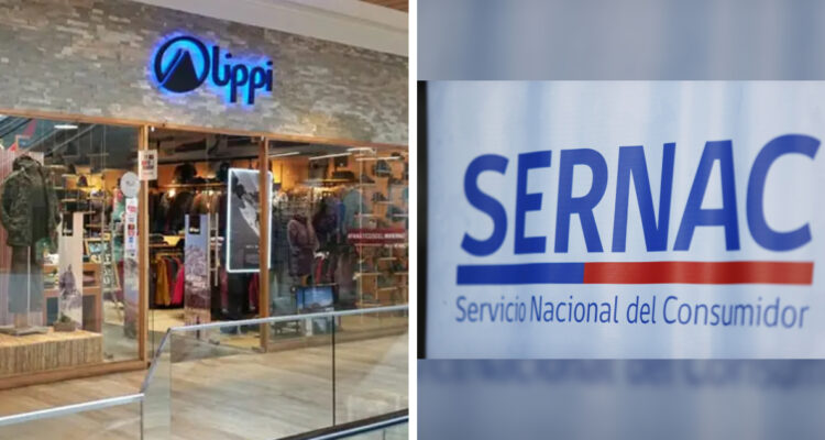 Imagen de una tienda lippi y logo del Sernac