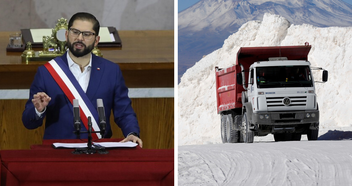 imagen contexto por declaraciones de boric por litio sqm y codelco