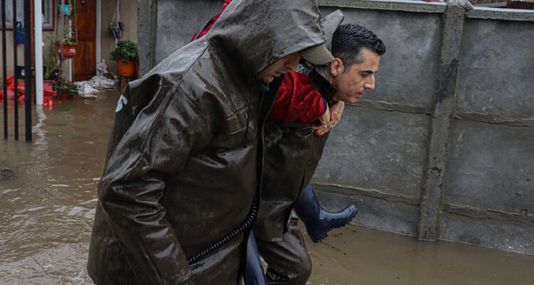 imagen contexto de las fuertes lluvias en la región del Bío Bío