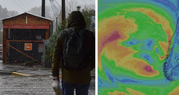 Cuándo, cuánto y dónde lloverá en Chile según el pronóstico del tiempo por lluvias de ciclón y río atmosférico categoría 4 a 5 extremo a excepcional.