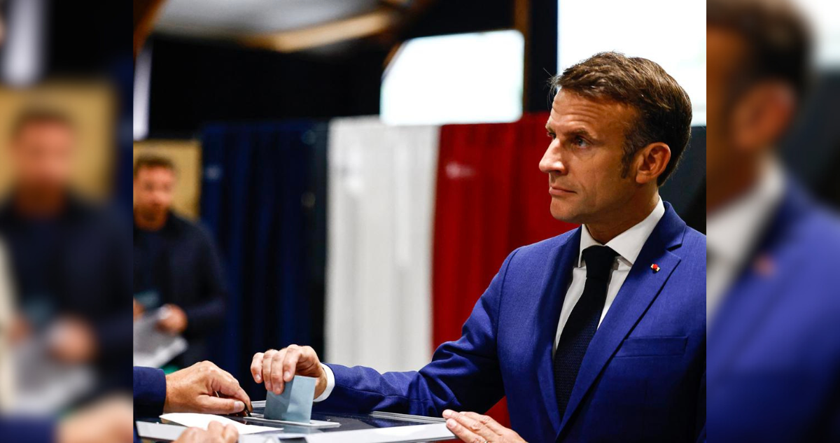 Tras triunfo de ultraderecha en Francia: Macron pide unirse contra partido de Le Pen en segunda vuelta