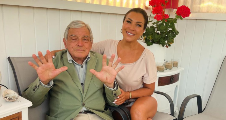 Marlen Olivarí y su padre Valentín