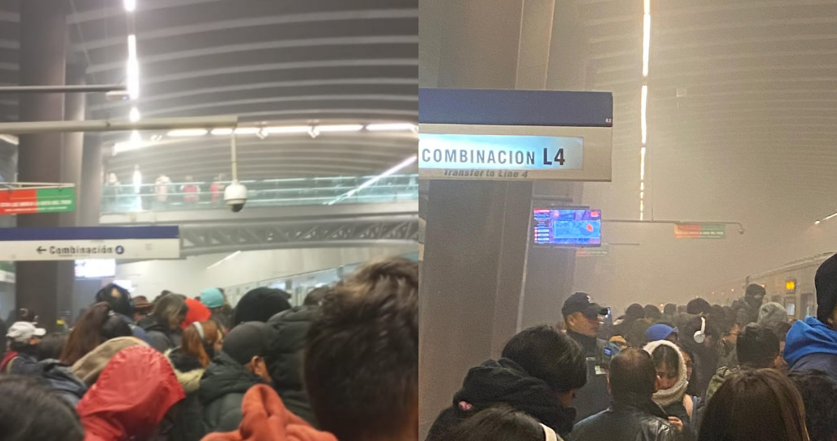 Cierran estación Vicente Valdés (L4) del Metro por arco eléctrico que generó humo