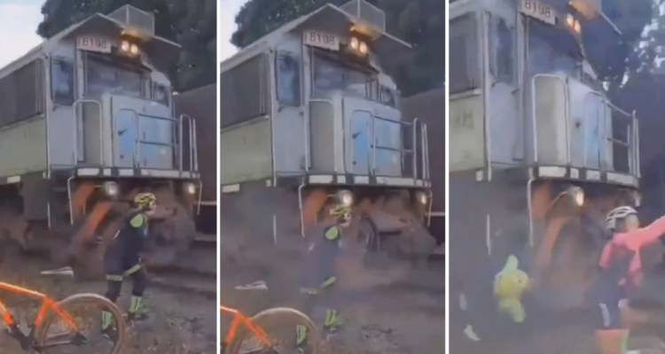 Mujer es brutalmente golpeada por tren en Brasil al posar demasiado cerca de las vías para una selfie