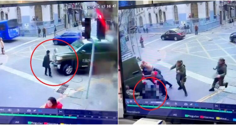 Mujer muere tras ser atropellada por camioneta del GOPE de Carabineros en pleno centro de Santiago