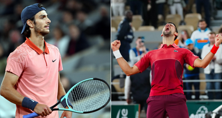 Lorenzo Musetti se derrite por Novak Djokovic en Roland Garros.