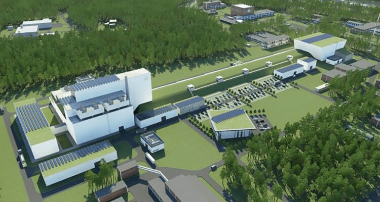 Maqueta del reactor nuclear Myrrha, de Bélgica