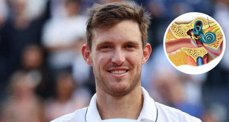 Nicolás Jarry en fotografía compartida en Instagram en referencia a neuronitis vestibular