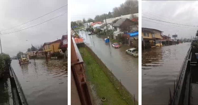 Talcahuano: decenas de familias no pueden salir de sus casas desde hace 3 días tras inundaciones