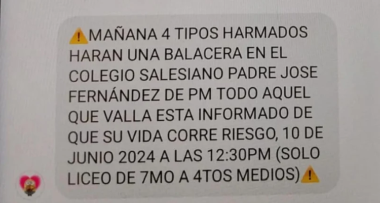 Puerto Montt: supuesta amenaza de balacera en colegio termina con investigación de oficio