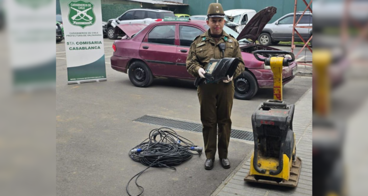 Detienen a sujeto que fue sorprendido robando al interior de empresa en comuna de Casablanca