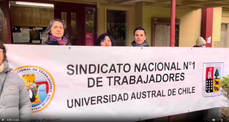 Valdivia: funcionarios de la UACh se toman edificio y acusan malos tratos por parte de la jefatura