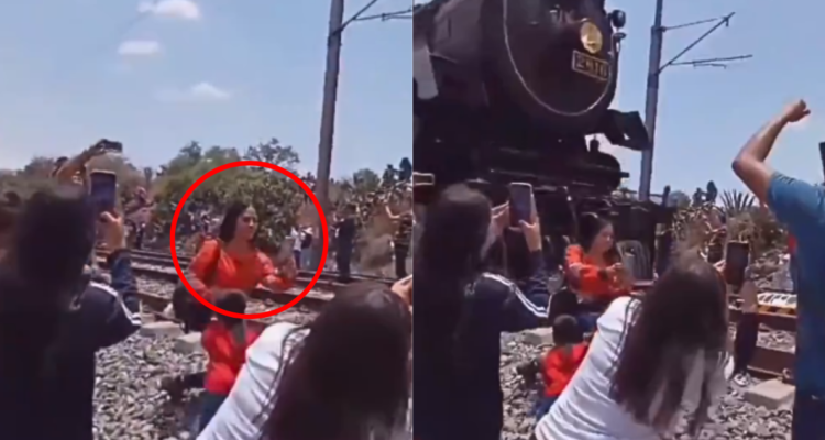 Nuevamente por una selfie: mujer muere al ser golpeada en la cabeza por un tren en México