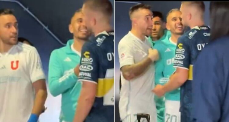 Oyarzún y Matías Zaldivia se encararon tras el duelo de Everton y la U
