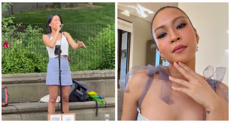 Pachara, ex Masterchef, cantó por sus propios medios en Central Park de Nueva York: “Gracias universo”