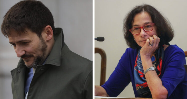 imagen del ministro de energía, Diego Pardow, y la presidenta del Banco Central, Rosanna Costa