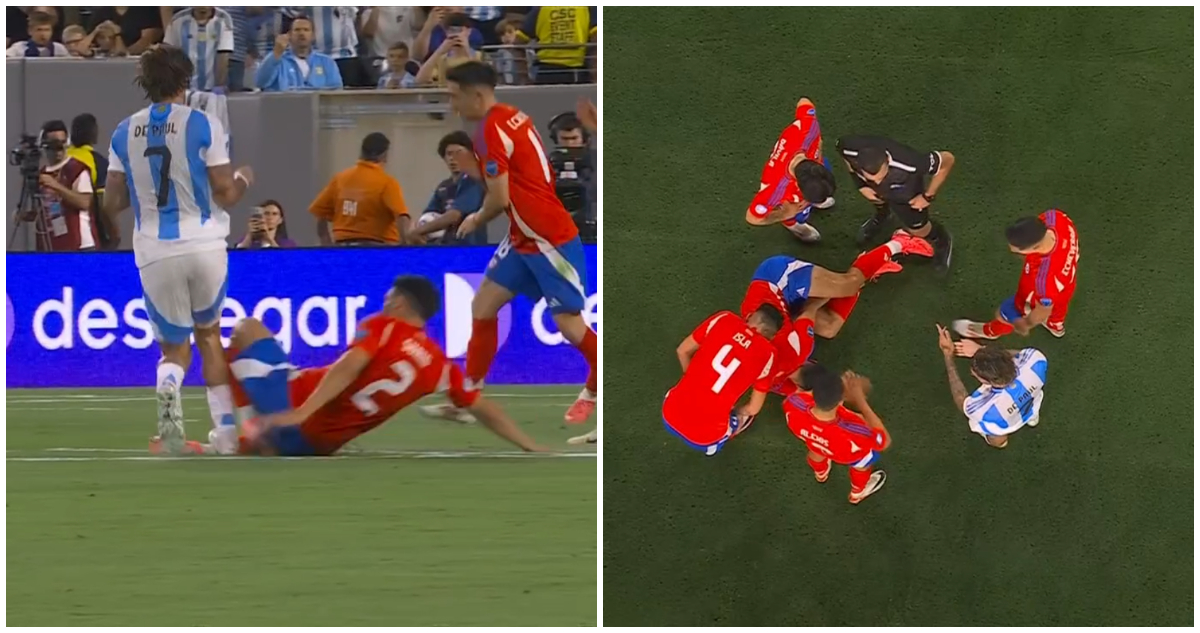 patadón de Paul a Gabriel Suazo La Roja Chile Argentina