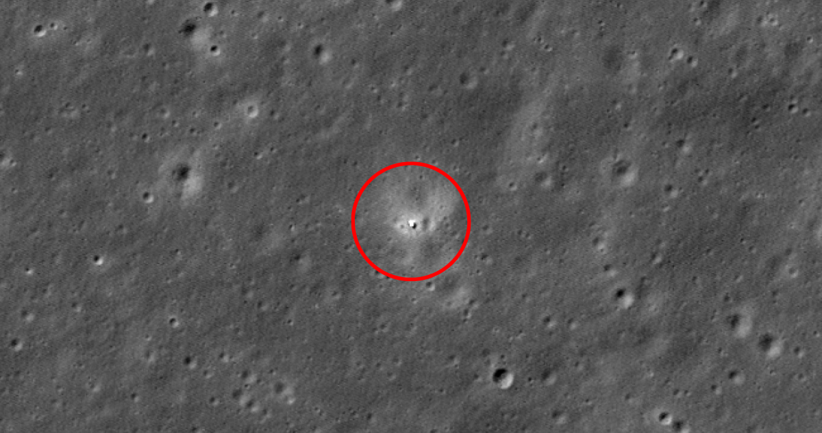 La NASA tomó imágenes del lado oculto de la Luna y encontró los restos de una nave espacial