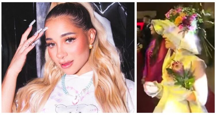 Princesa Alba llegó con “look floral” a la alfombra roja de los Pulsar: “Como una flor andante”