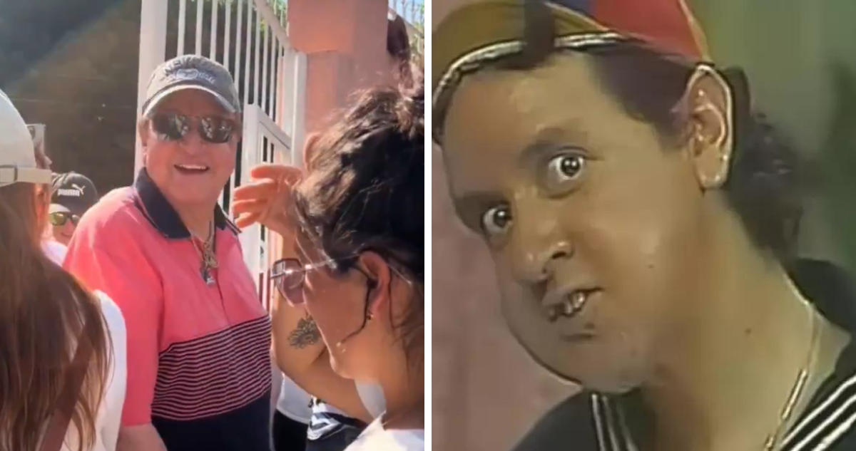 Viralizan video de abucheos al actor de ‘Quico’ por saltarse la fila durante elecciones en México
