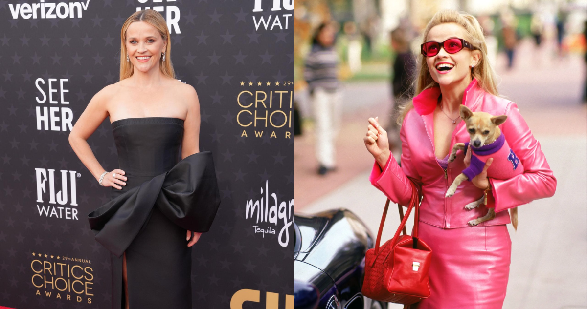 Reese Witherspoon en evento y en Legalmente rubia