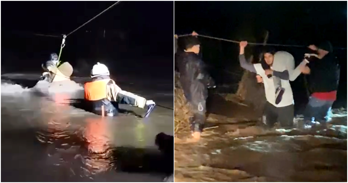 Registran dramáticos rescates de personas por desborde de cauces en Ribera de Río Mapocho y Lampa