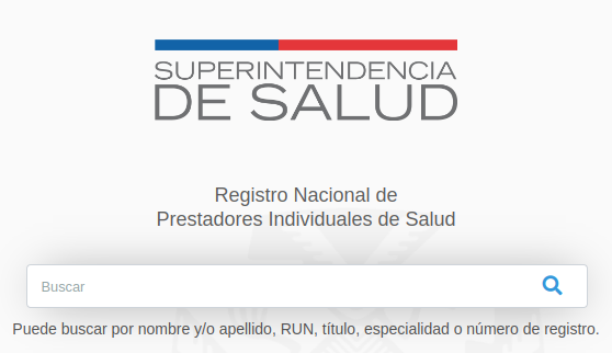 Registro Nacional dePrestadores Individuales de Salud