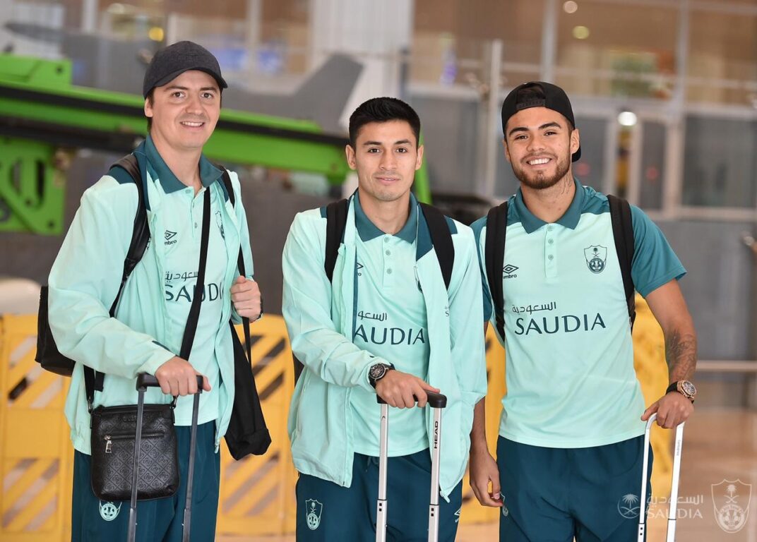 René Díaz junto a Claudio Baeza y Paulo Díaz 