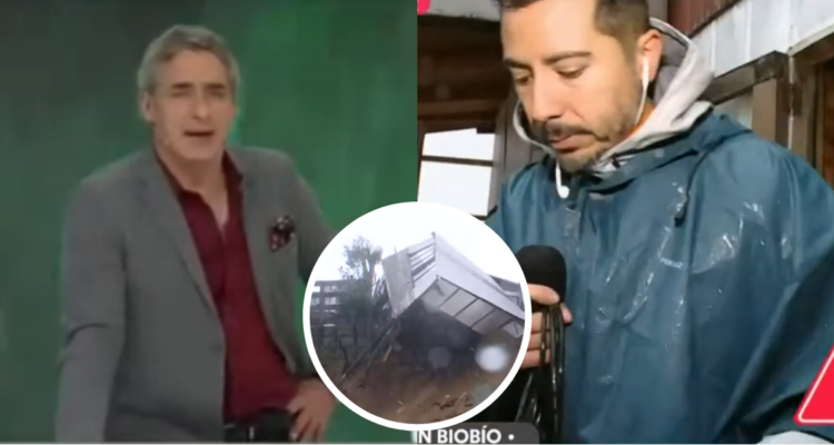 José Luis Reppening (izquierda) y Rodrigo Pérez (derecha) notero de Tu Día y casa de Curanilahue (miniatura)
