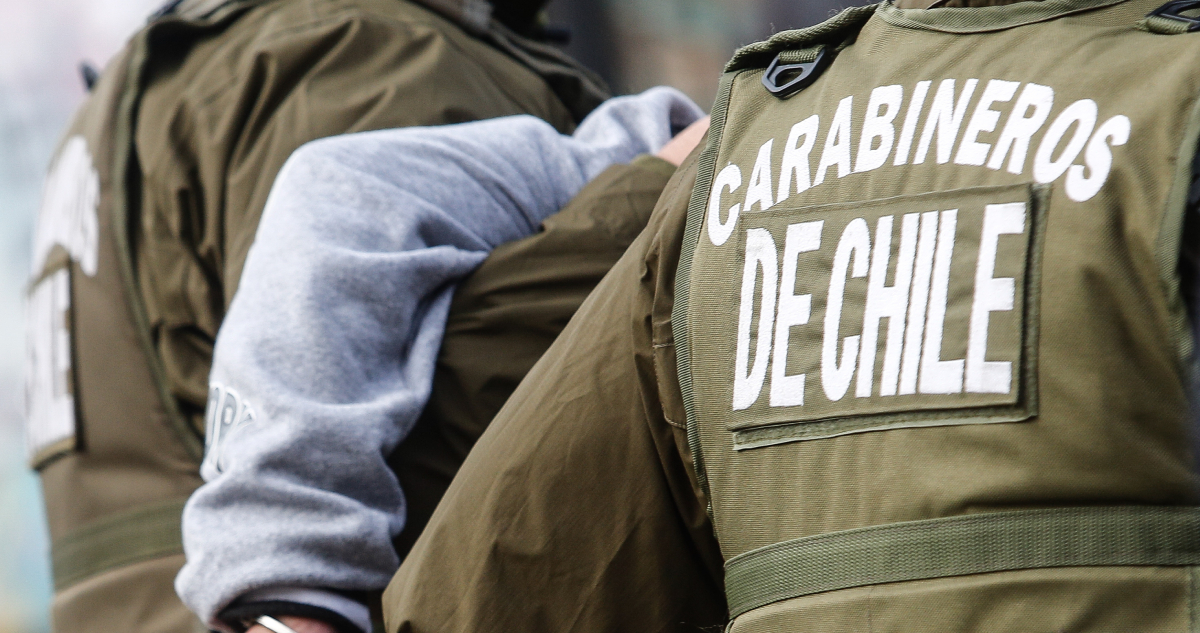 Carabineros durante procedimiento policial