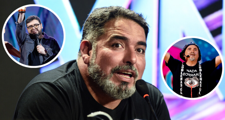 Rodrigo Villegas y miniaturas de El Flaco y Luis Slimming