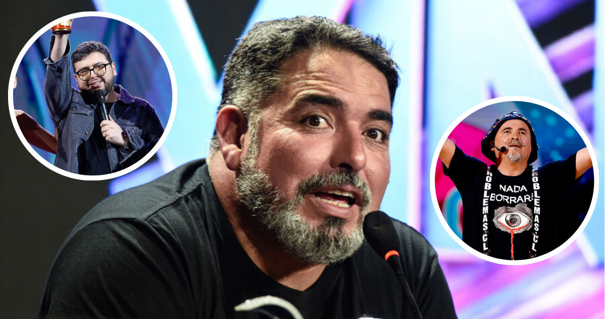 Rodrigo Villegas y miniaturas de El Flaco y Luis Slimming