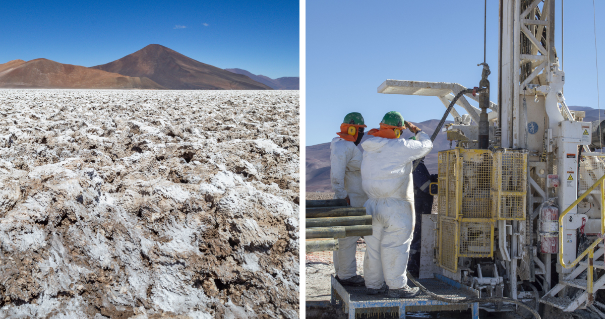 imagen de las operaciones de enami en el salar aguilar