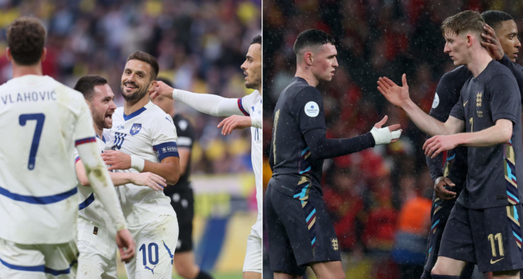 Serbia e Inglaterra se miden en un partidazo por la Eurocopa.