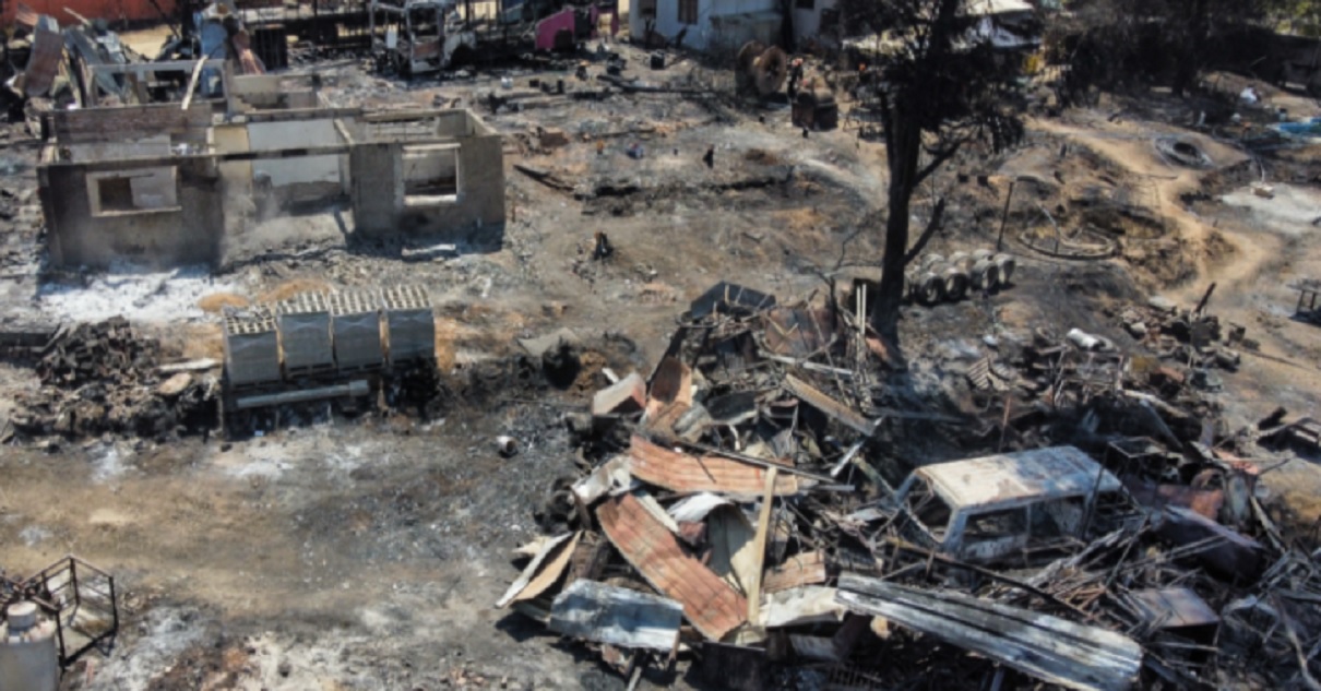 Incendio que afectó Valparaíso