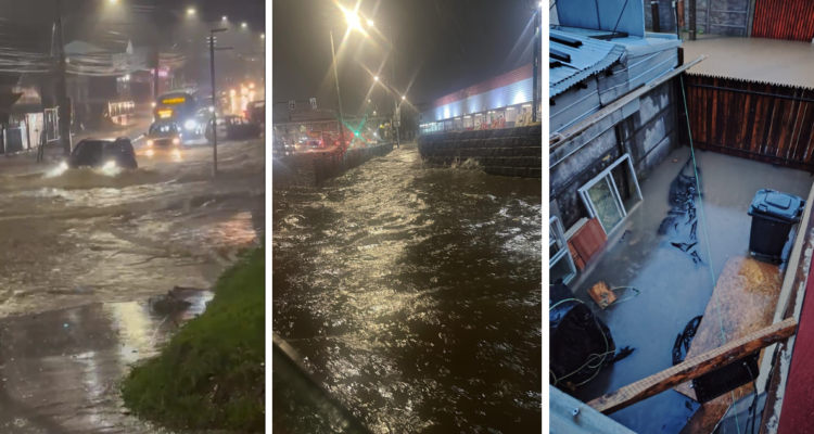 Imágenes de sistema frontal en el Bío Bío