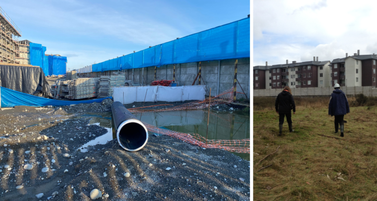 Imagen de obras de inmobiliaria por formulación de cargos por parte del SMA por afectación de humedal