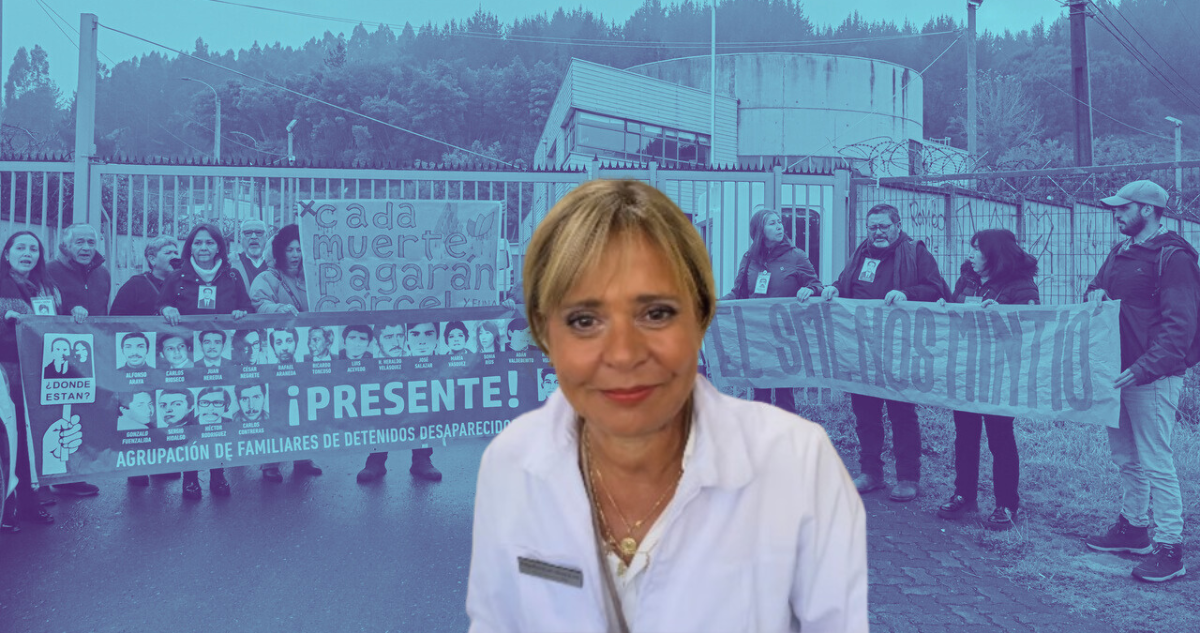 JVR y manifestantes afuera del SML protestando contra informe en favor de violador de DDHH.