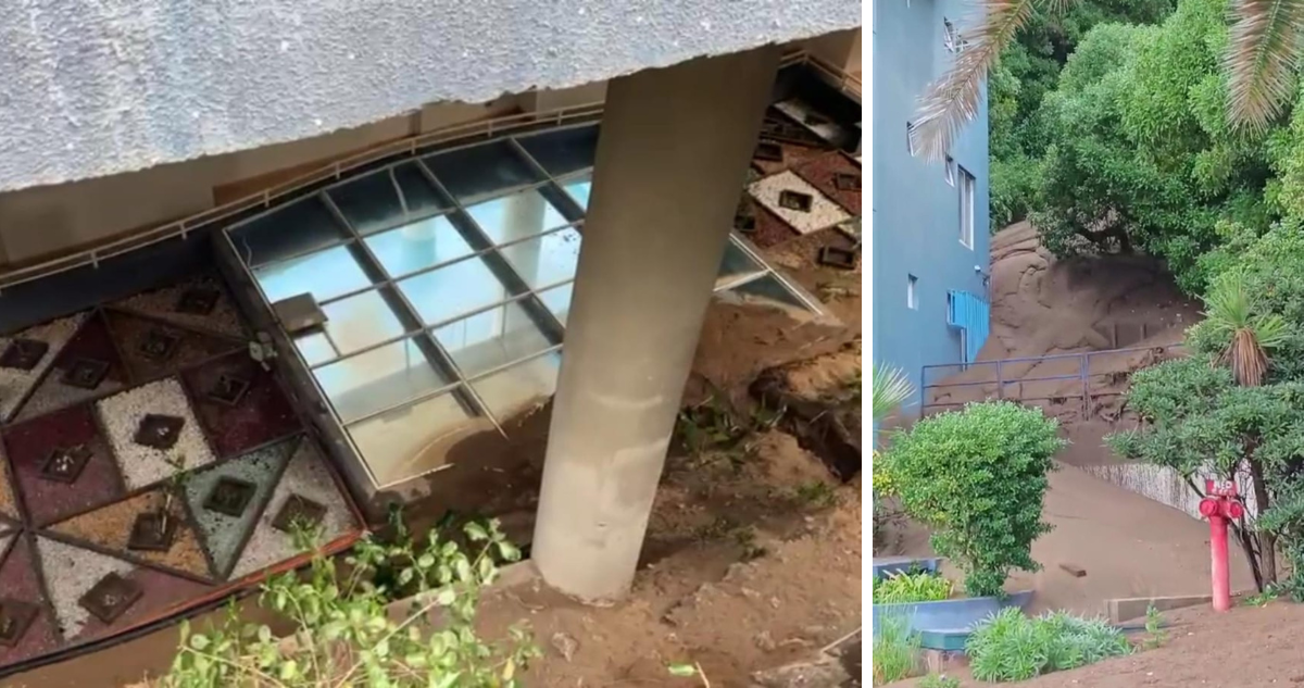 Imágenes tras socavón en edificio de Viña del Mar