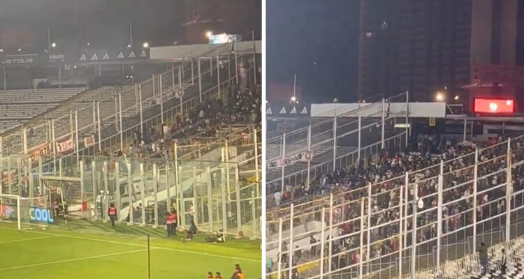Hinchas de Universitario fueron agredidos por barristas de Colo Colo.