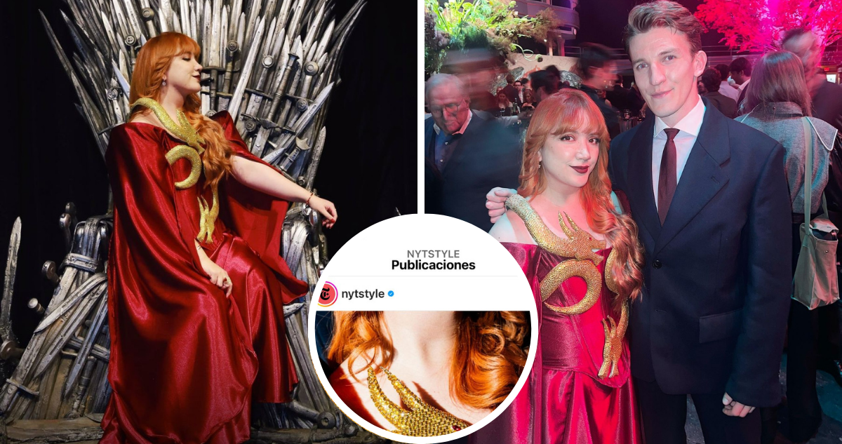 Chilena conquistó Avant Premiere de “Casa de Dragón” con vestido que destacó el The New York Times