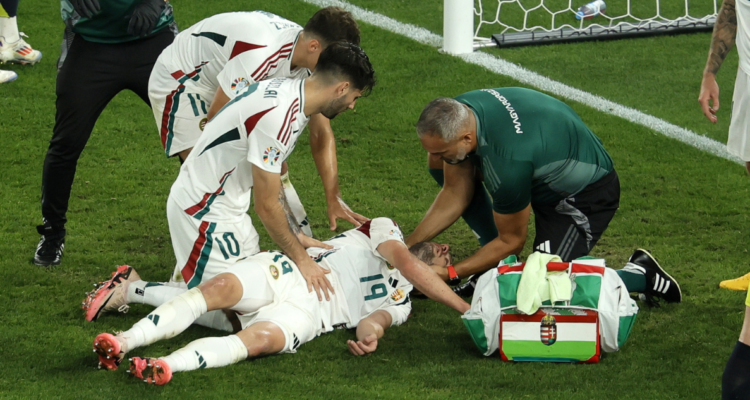 Huesos de la cara rotos y conmoción cerebral: las secuelas del duro golpe de Varga en Eurocopa