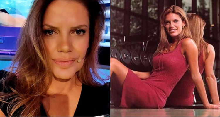 Yulissa del Pino en Ahora Caigo (izquierda) y en antigua fotografía (derecha)