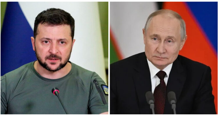 Volodimir Zelenski y Vladimir Putin
