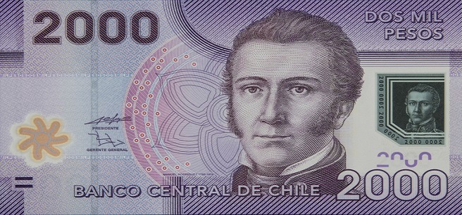 Cómo es el billete chileno de 2.000 pesos, qué personaje tiene y qué hay en su reverso.