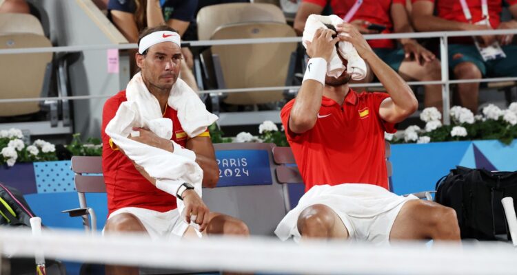Dupla de Nadal y Alcaraz quedó eliminada en el dobles de París 2024.